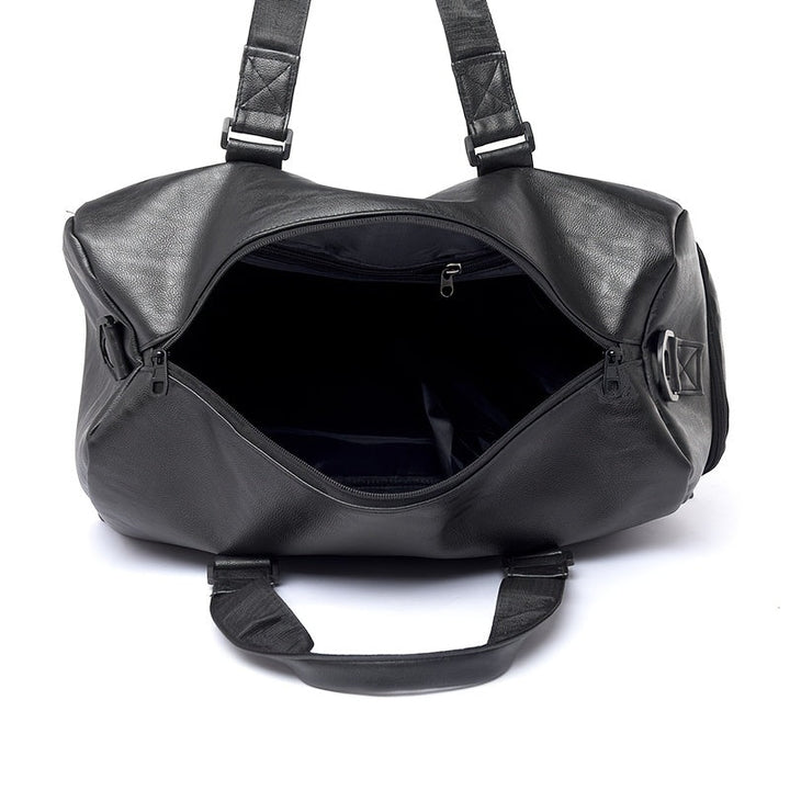 Heren Reistas | Vintage Stijl  | Telescopisch Handvat & Crossbodyband | Zwart