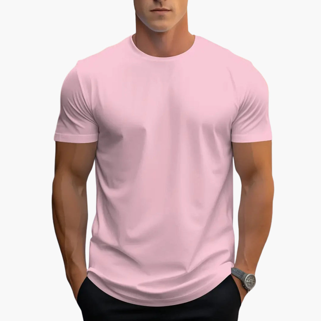 Heren T-Shirt | Ronde Hals | Korte Mouwen | Recht