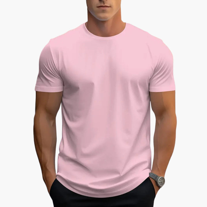 Heren T-Shirt | Ronde Hals | Korte Mouwen | Recht