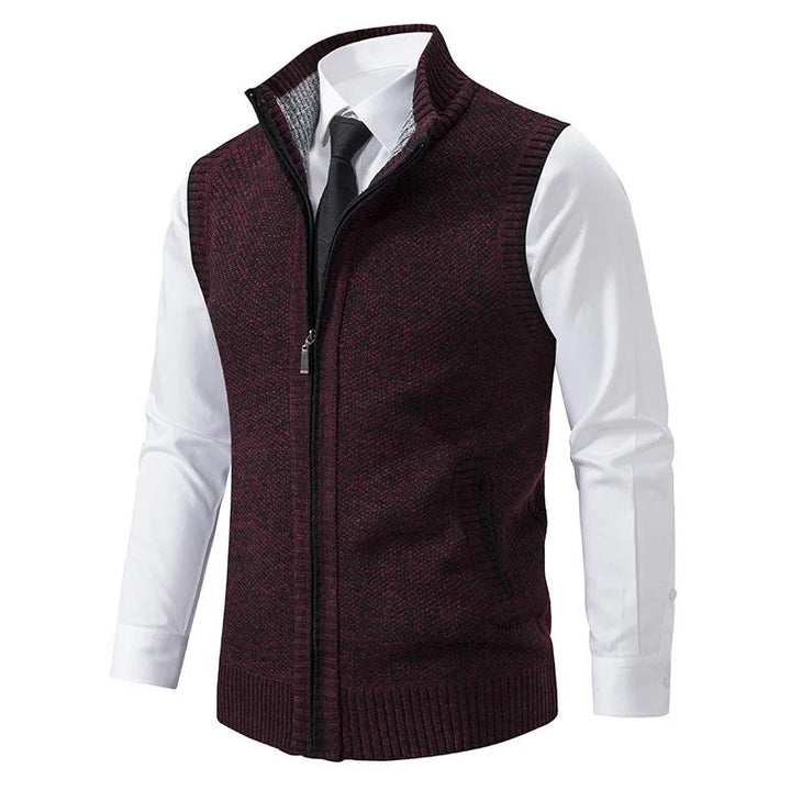 Truien Heren | Klassieke Gebreide Sweater met Rits | Zachte Stof