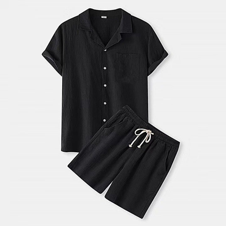 Heren Zomer Set | Stijlvol & Ademend | Shirt met Shorts
