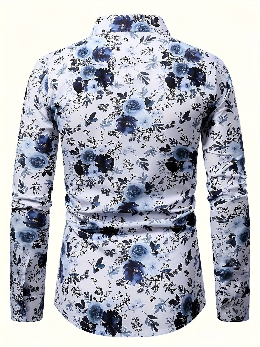 Heren Overhemd | Bloemenprint | Lichtgewicht & Comfortabel | Lange Mouw & Kraag