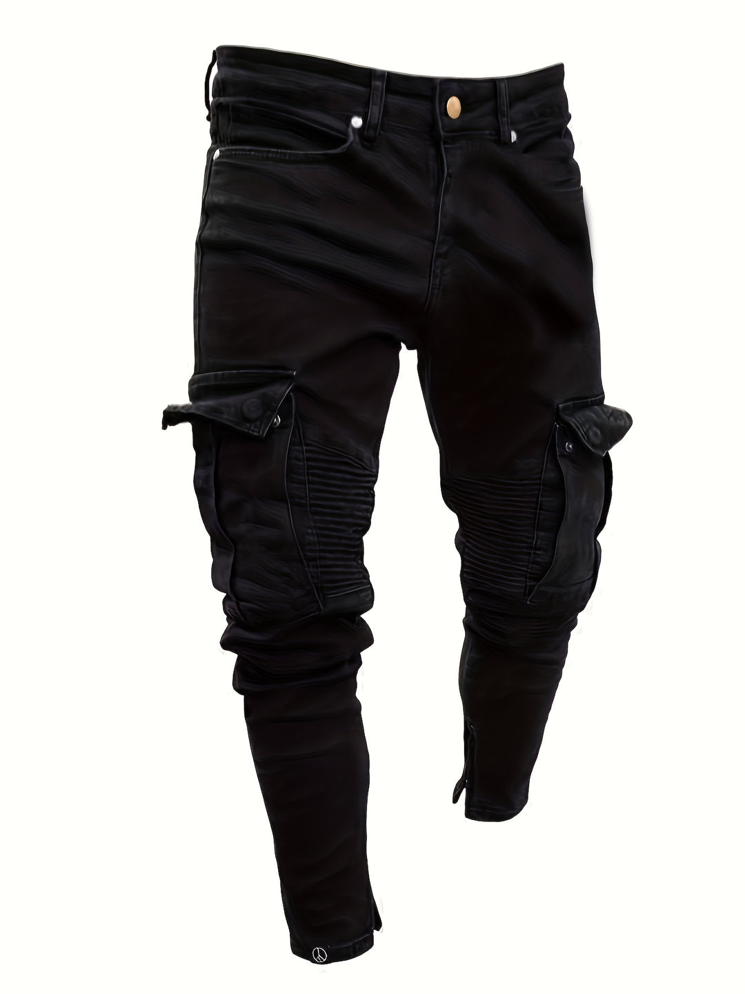 Trendy Cargo Broek Voor Heren | Veel Zakken & Ritssluiting | Stretch Denim & Normale Pasvorm