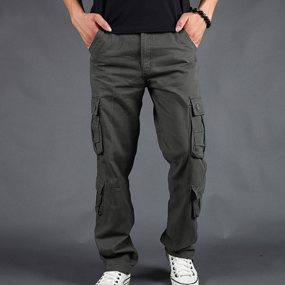 Heren Cargo Broek | 100% Katoen | Duurzaam, Comfortabel & Stoer | Outdoor & Casual
