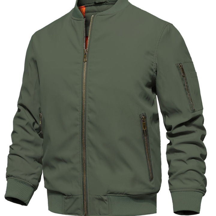 Winterjas Heren | Klassieke Bomberjas | Met Ritssluiting & Opstaande Kraag