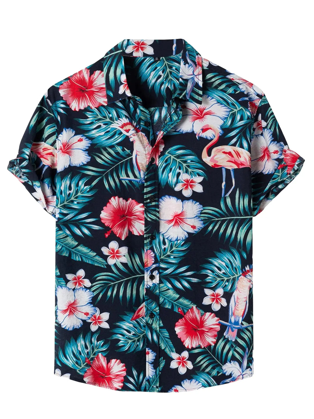 Heren Shirt | Korte Mouw | Bloemenprint | Zomer