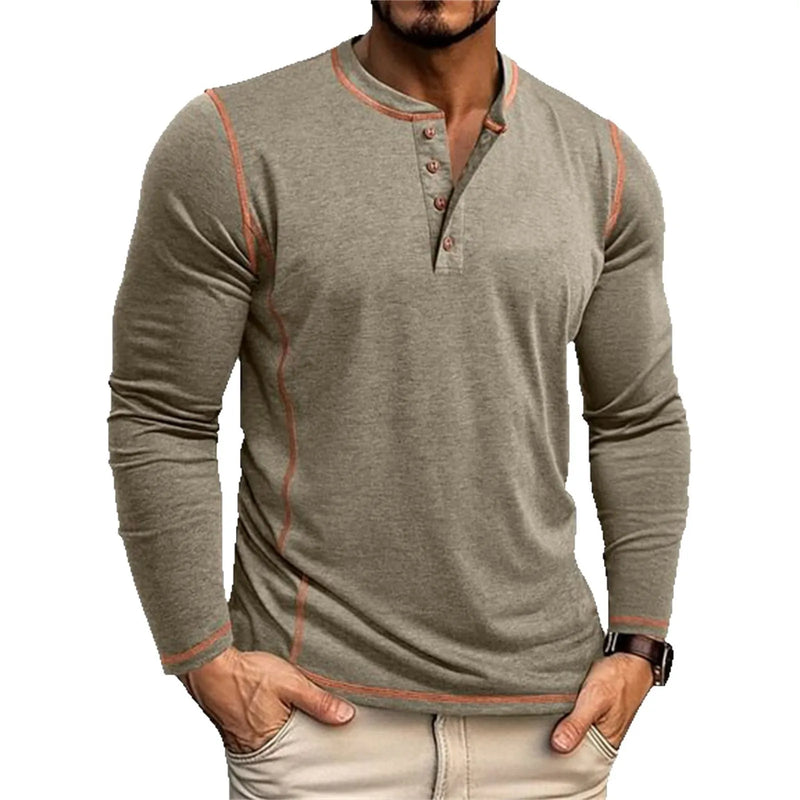 Heren Shirt | Slimfit | Lange Mouw Met Knoopjes | Herfst