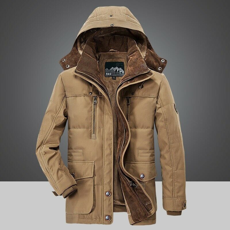 Winterjas Heren | Warme Outdoor Jas met Zakken
