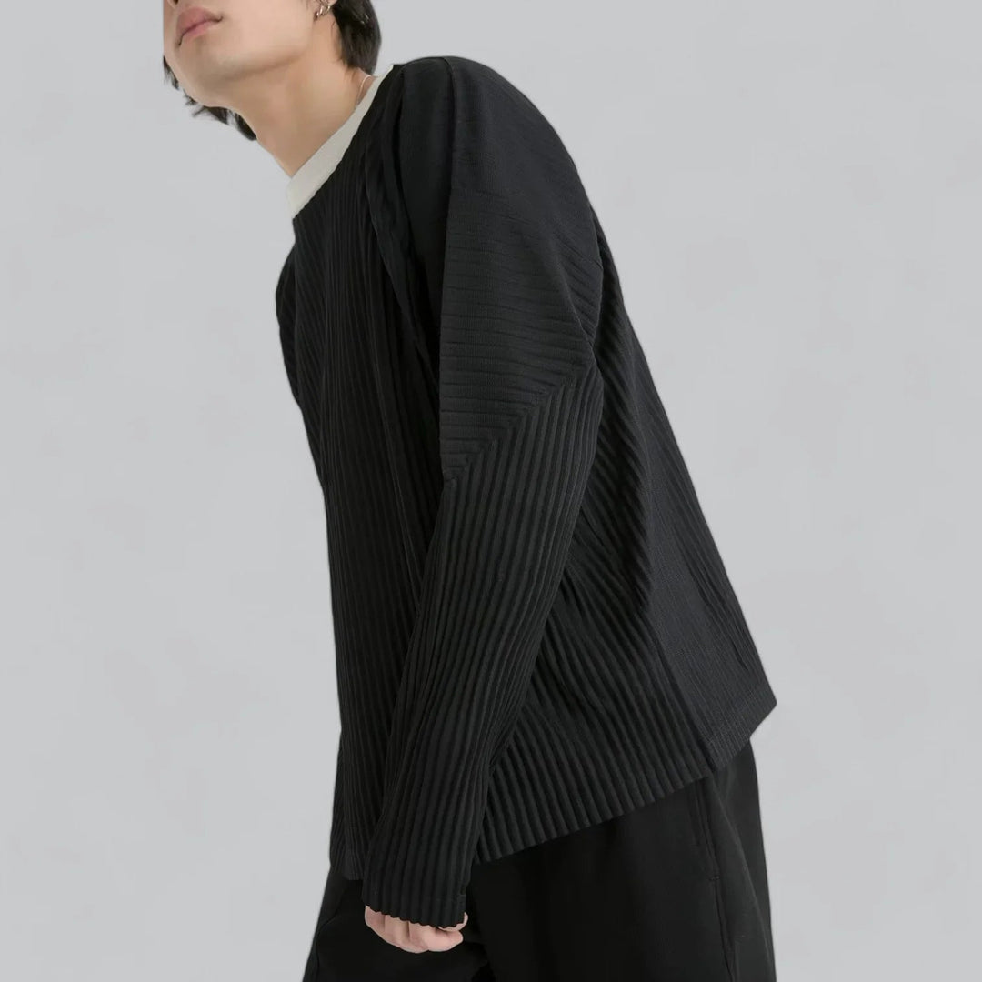 Knus heren sweat shirt met unieke textuur en maximaal comfort | Leon