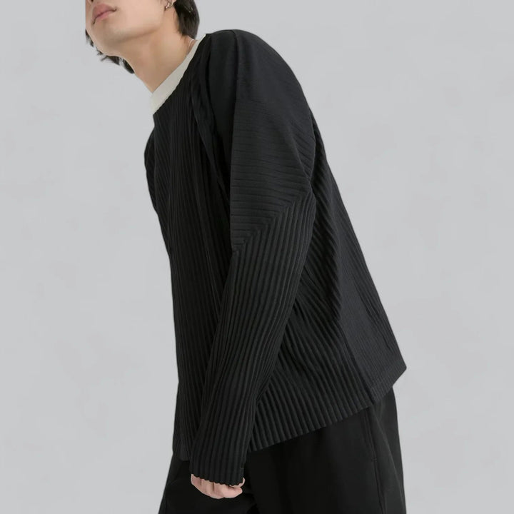Knus heren sweat shirt met unieke textuur en maximaal comfort | Leon