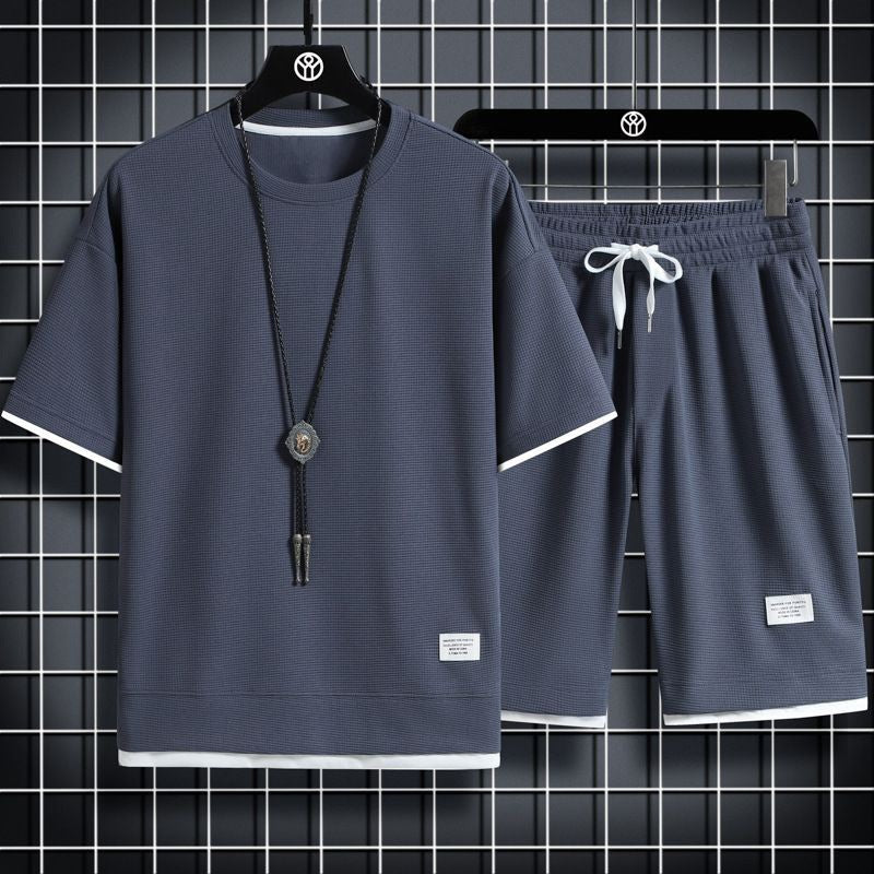 Heren Sport Set | Wafelraster & Ademend | Losse Pasvorm | Polyester
