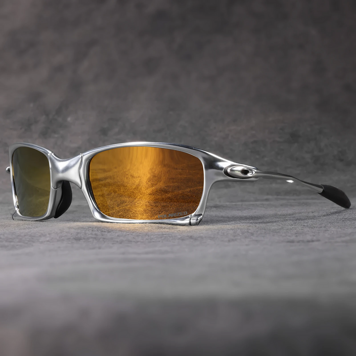 Heren Zonnebril | Sportief Design | Gepolariseerde Lenzen | 100% UV-Bescherming | Metalen Frame 30g