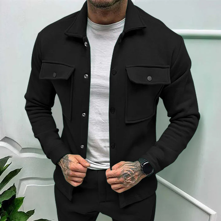 Getailleerde Slim-Fit jas voor eigentijdse elegantie en perfect comfort | Moos
