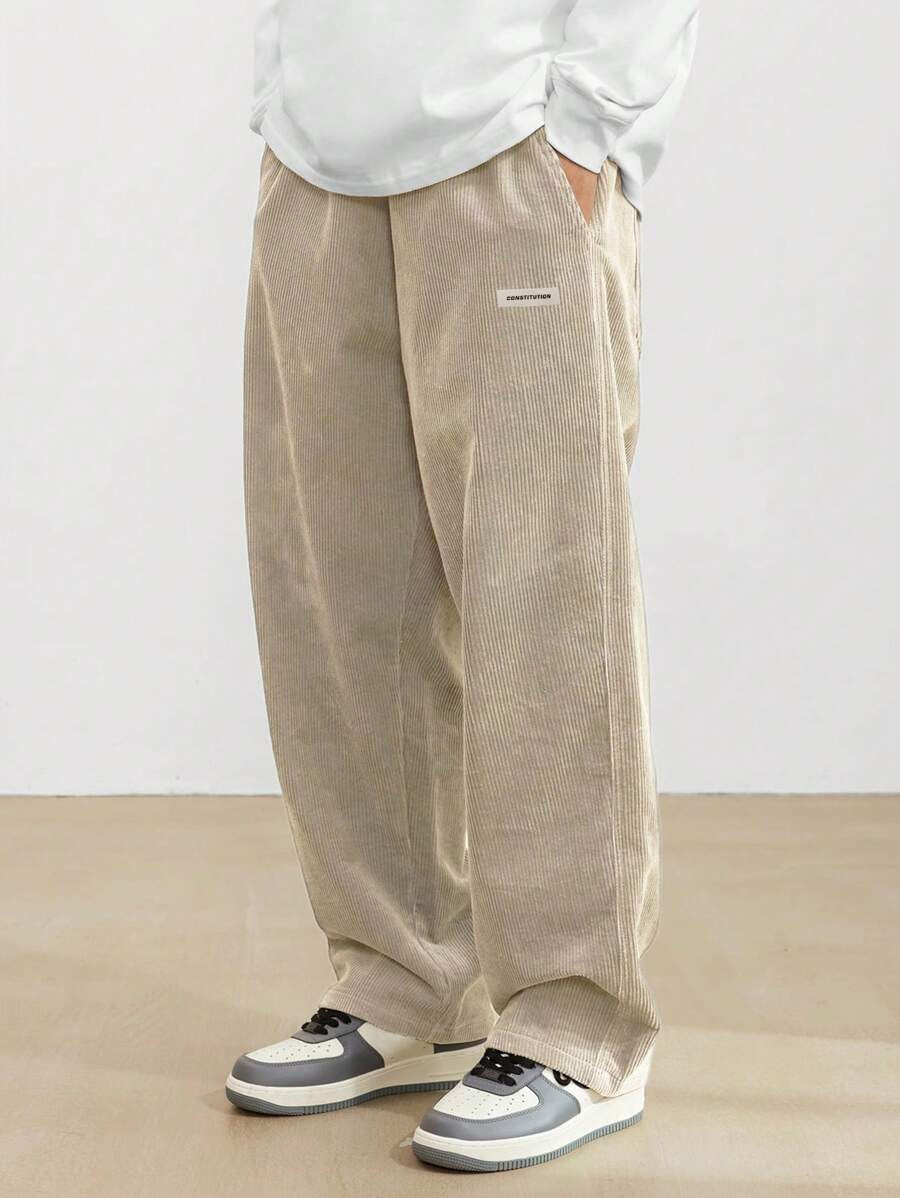 Heren Corduroy Broek | Loose-Fit & Rechte Pijp | Casual & Comfortabel | Tijdloze Stijl