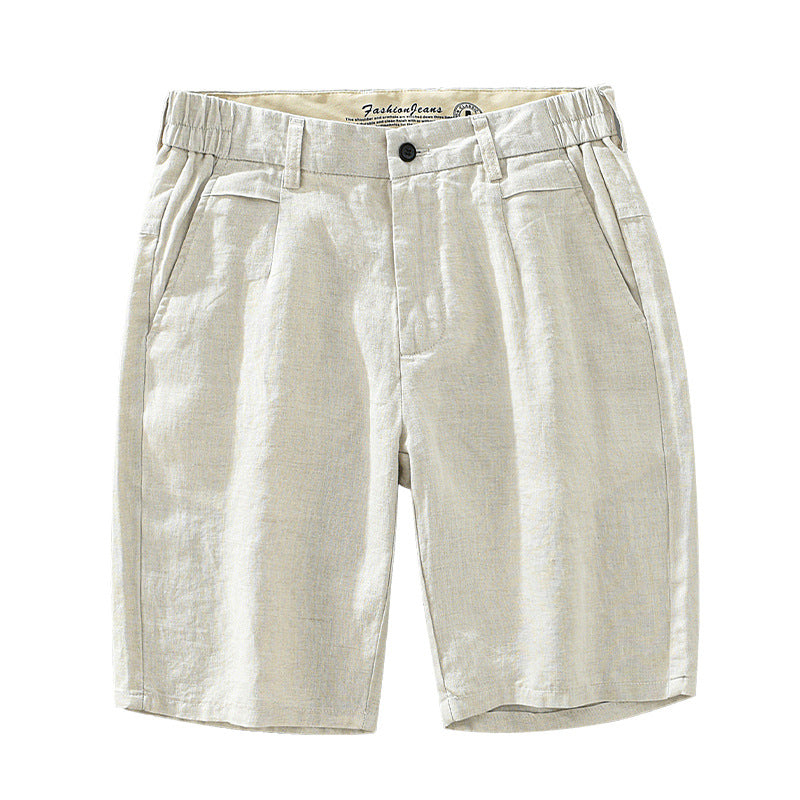 Heren Shorts | Linnen Look | Met Knoop | Zomer