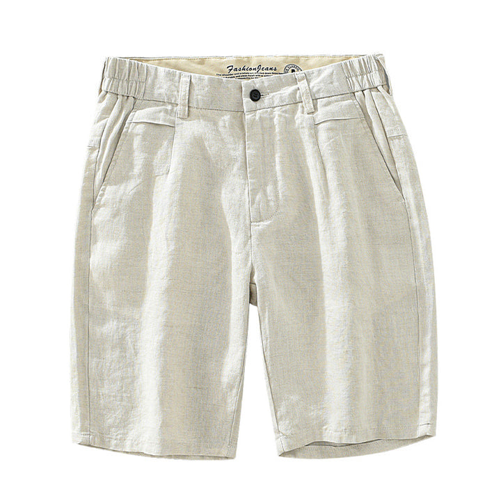 Heren Shorts | Linnen Look | Met Knoop | Zomer
