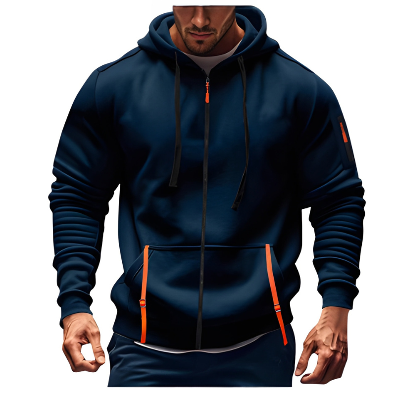 Heren Hoodie | Sportieve Zipper Sweater | Comfortabel & Casual Kleding
