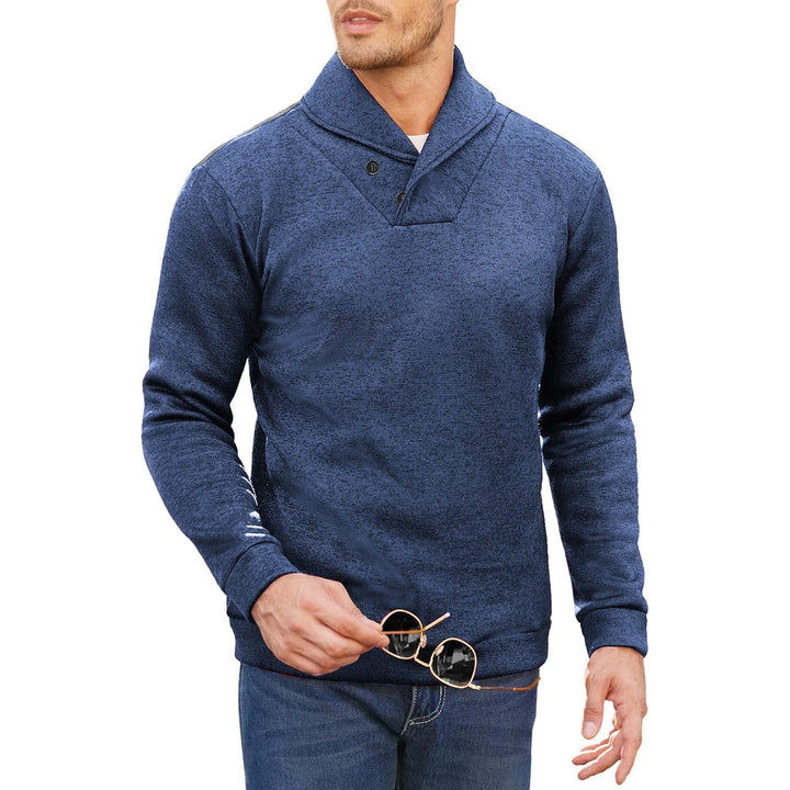 Elegante coltrui met verfijnd knoopdetail en tijdloze verfijning voor heren | Jelte