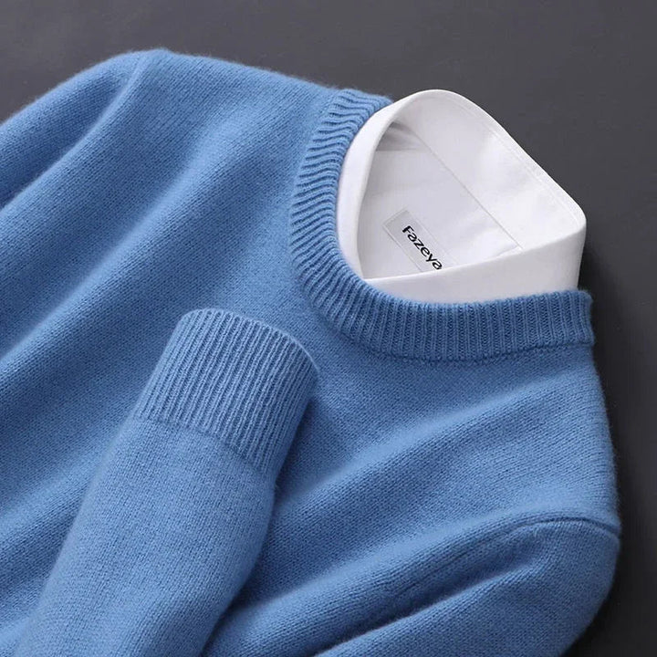 Truien Heren | Ronde Hals | Gebreide Pure Kleur | Casual Business