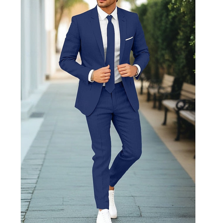 Heren Pak | 2-Delige Set & Slim Fit | Zakelijke Look