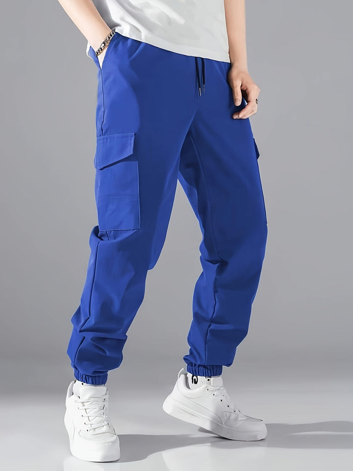 Heren Cargo Broek | Baggy & Comfortabel | Elastische Taille & Multi-Zakken | Streetwear