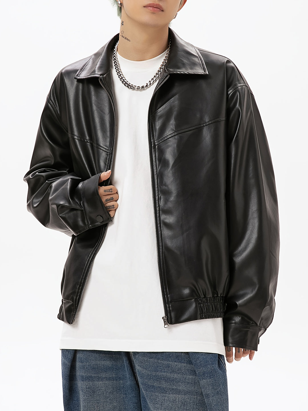 Heren Jas | Oversized Elegant | Met Ritssluiting | Lente