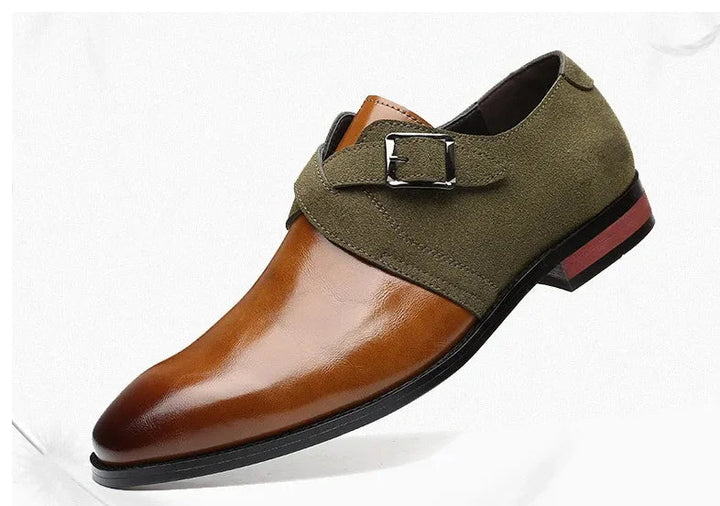 Heren Instappers | Dubbele Monk Strap | Ademend & Comfortabel | Vegan Leder