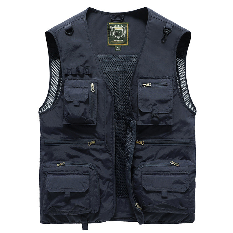 Heren Bodywarmer | Tactisch Werkvest | Mesh & Opbergzakken | Winter