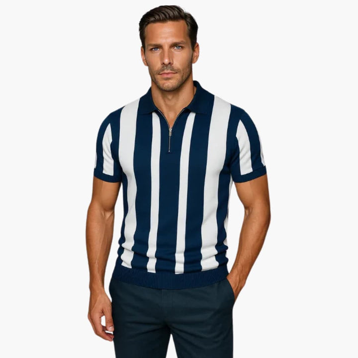 Heren Polo | Retro | Ritssluiting | Zomer