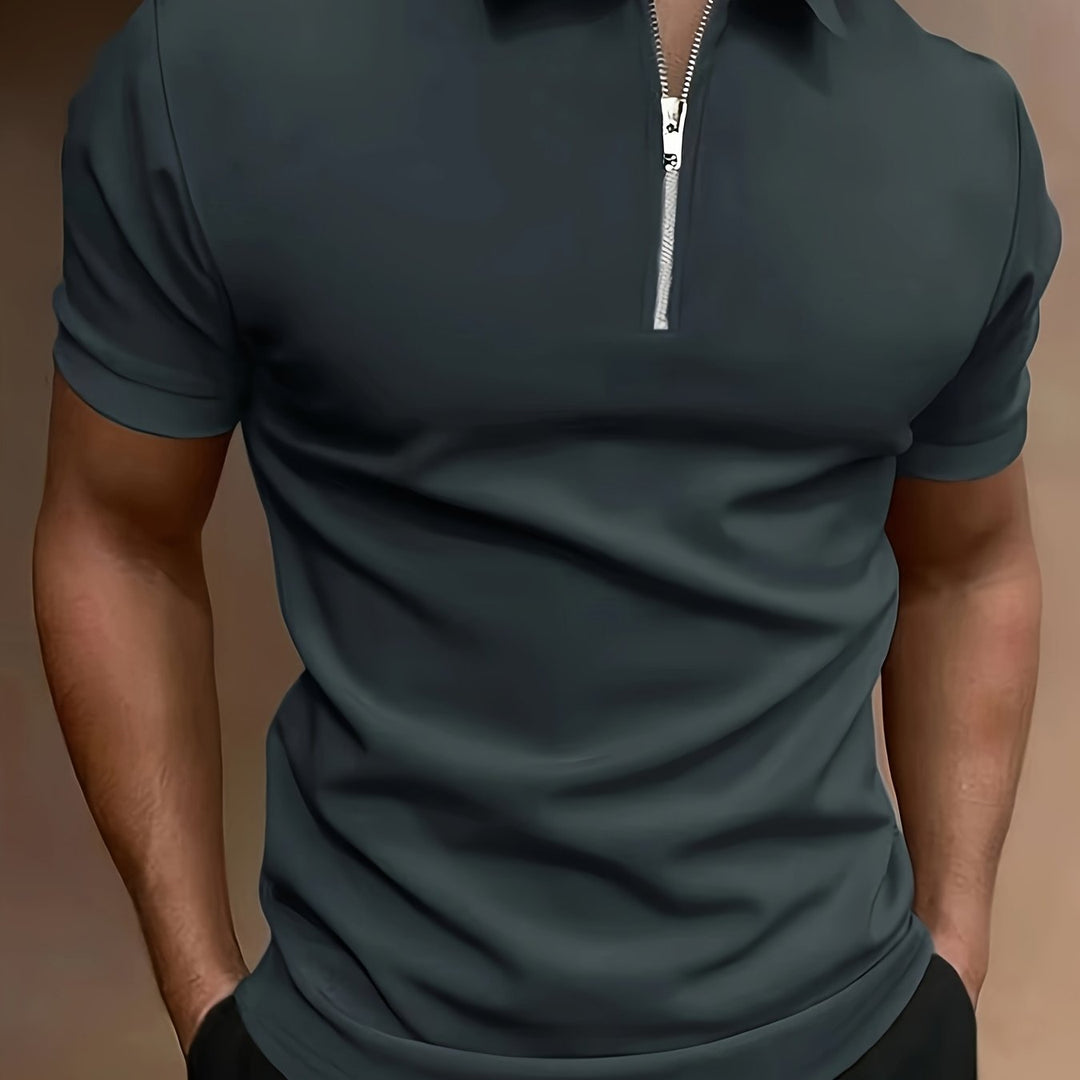 Heren Polo | Slimfit | Ritssluiting | Zomer