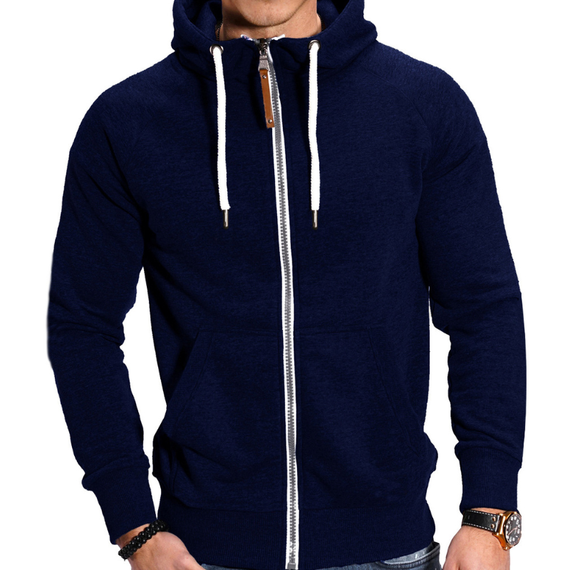Heren Hoodie | Sportieve Hoodie met Rits | Comfortabel & Casual Kleding