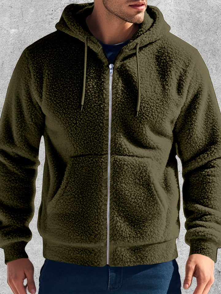 Heren Hoodie | Pluche Fleece | Warm & Comfortabel | Herfst/Winter