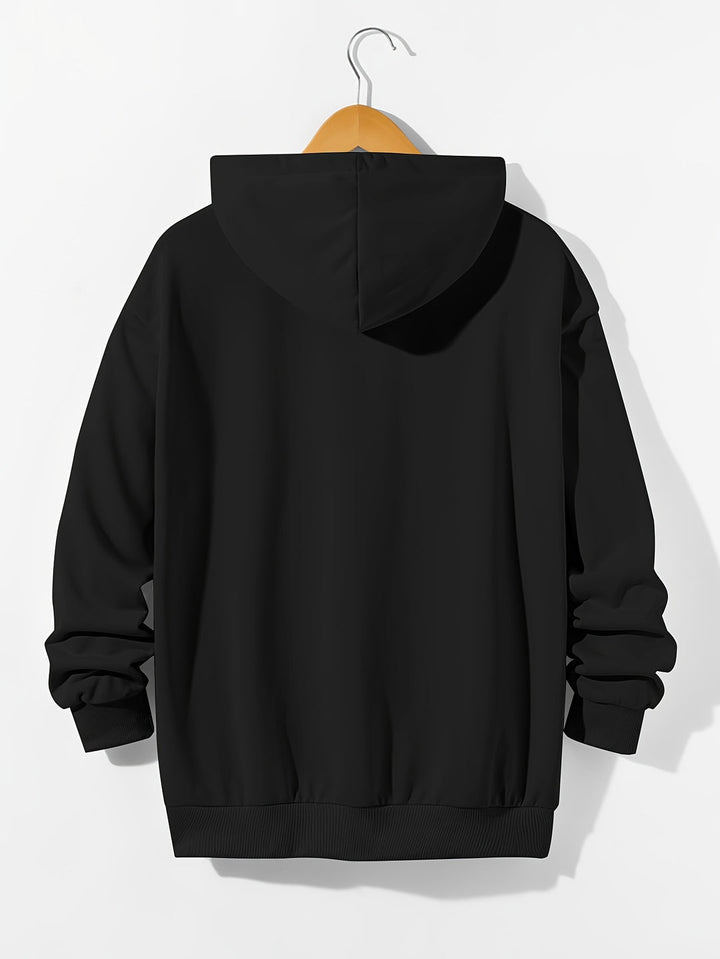 Heren Hoodie | Oversized & Comfortabel | Trekkoord & Lange Mouwen | Effen Kleur