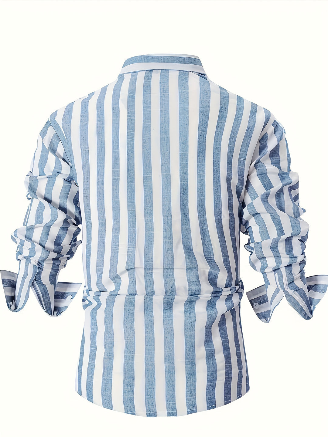 Heren Overhemd | Gestreept & Comfort Stretch | Korte Mouw & Reverskraag