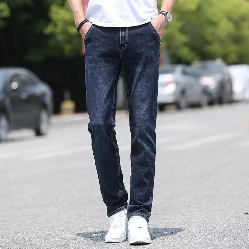Moderne Denim jeans met rechte pasvorm voor tijdloze charme en uitzonderlijke veelzijdigheid | Milaan