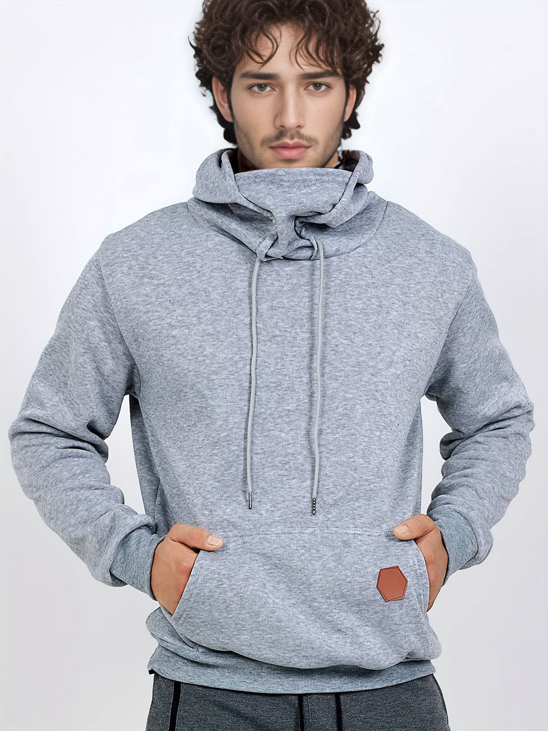 Heren sporthoodie | Stretch & Comfort | Appliqué Detail | Herfst & Winter