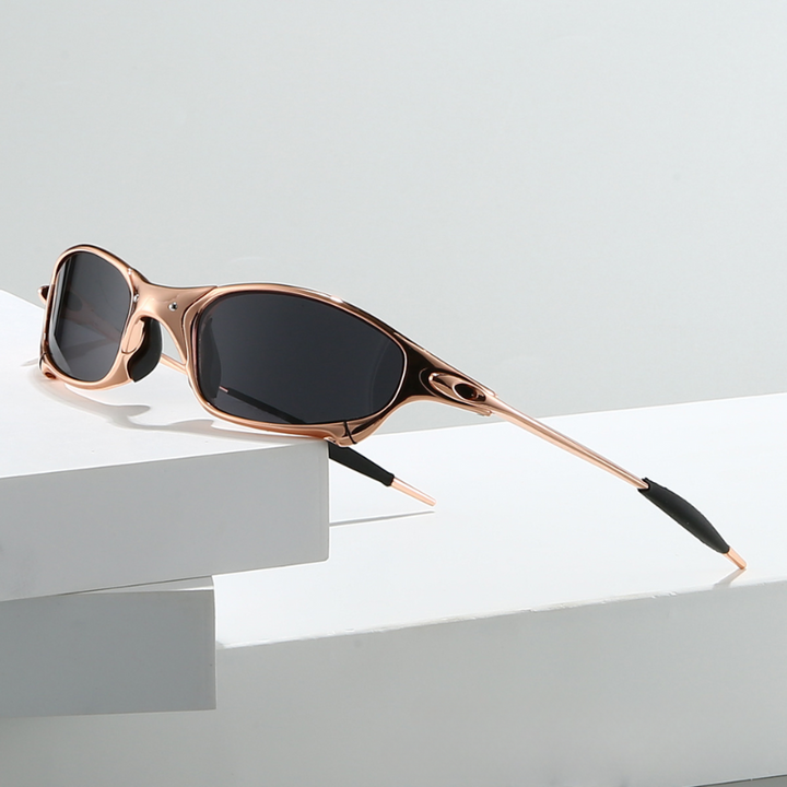 Heren Zonnebril | Sterk Metalen Frame | Gepolariseerde Lenzen | Ultieme UV-Bescherming & Outdoor Stijl