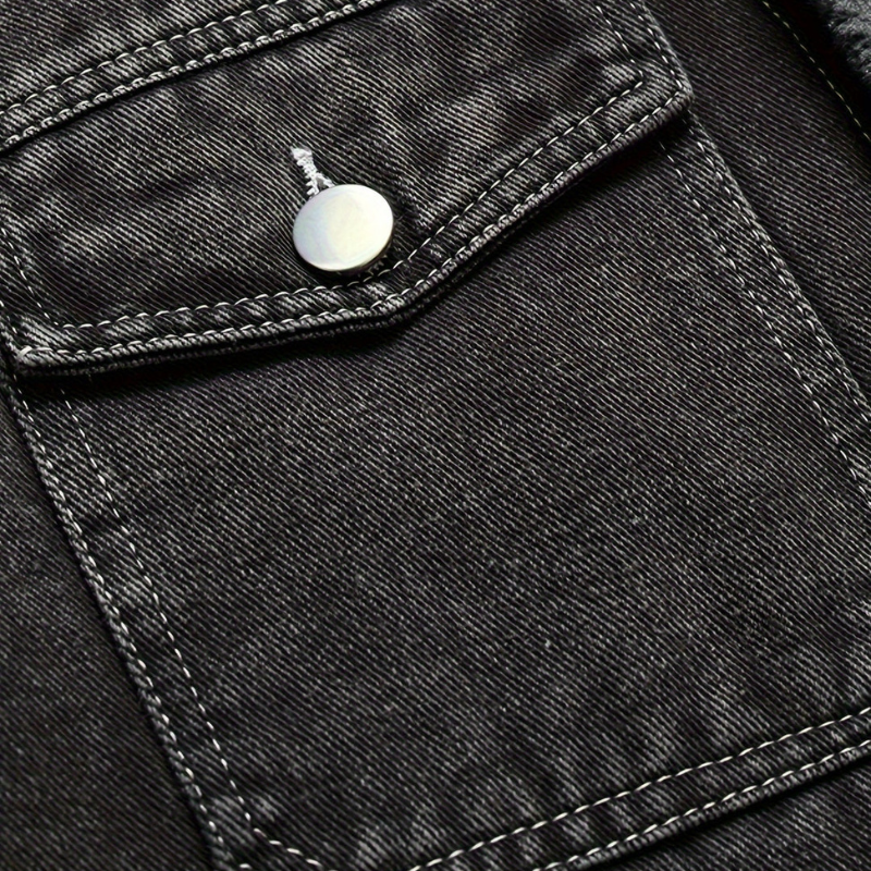 Winterjas Heren | Vintage Denim Jas | Warm & Casual