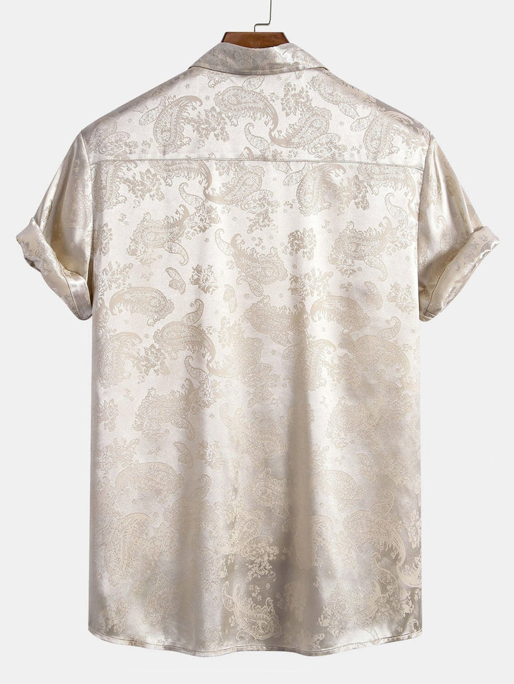 Heren Satijnen Overhemd | Glanzende Afwerking | Luxe Look & Comfort | Lente/Zomer