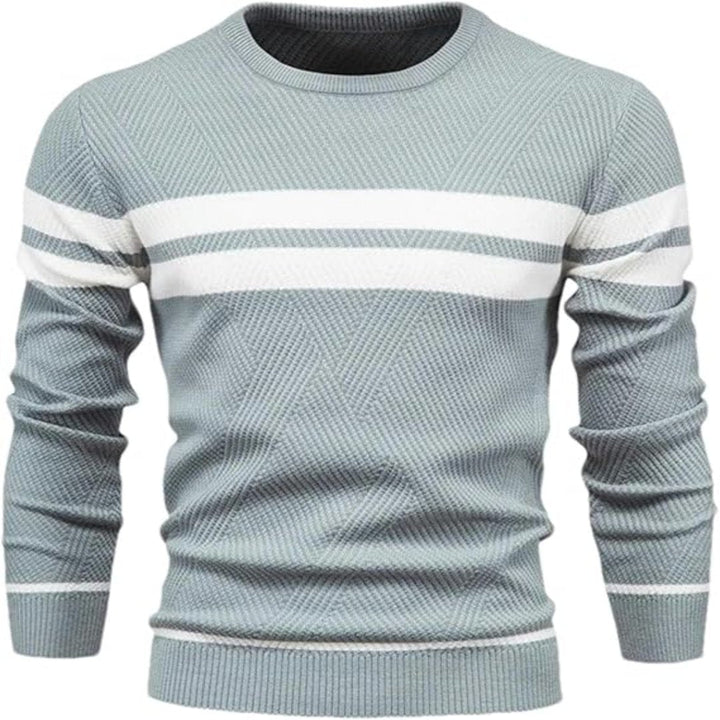 Truien Heren | Warme Gebreide Sweater | Patchwork Design