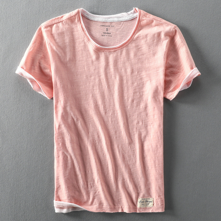 Heren Top | Slimfit | Korte Mouw | Zomer