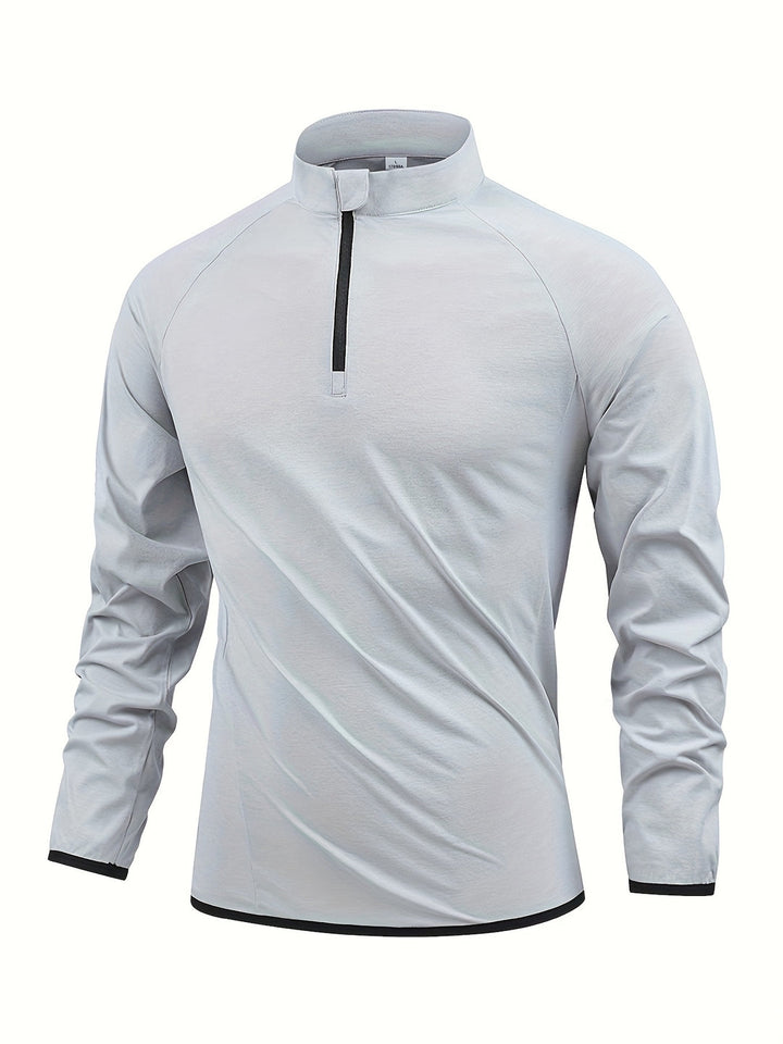 Heren Sportshirt | Lange Mouw | Quick-Dry & Moisture-Wicking | Color Block Design