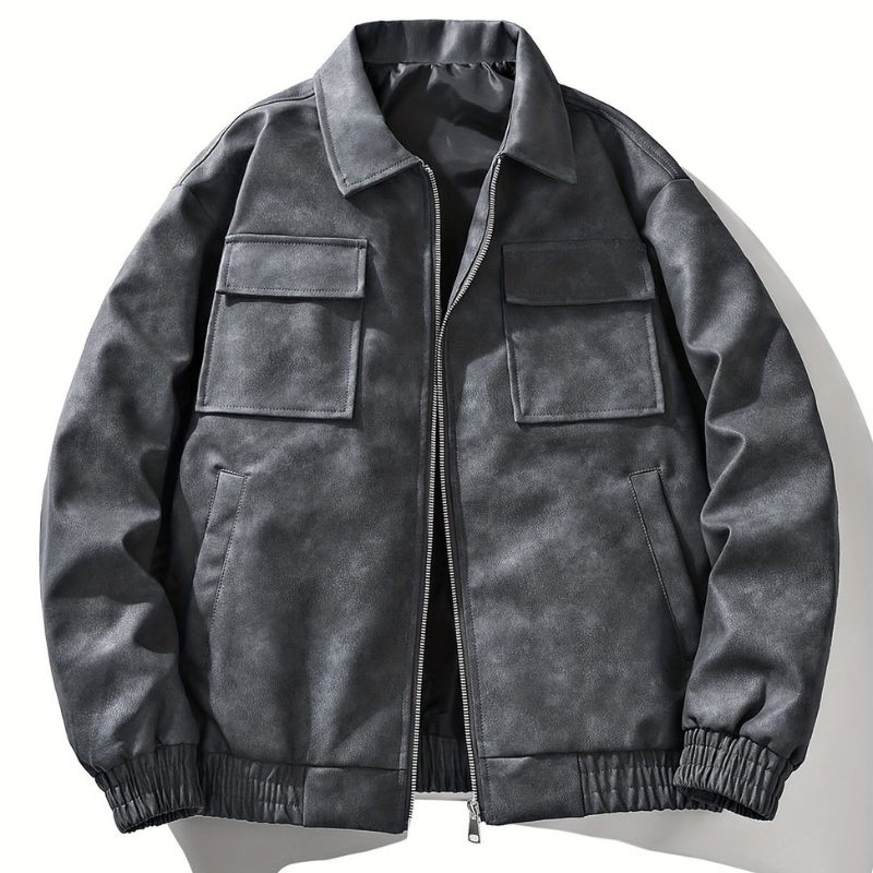 Winterjas Heren | Vintage Bomberjack | Ritssluiting & Zakdesign