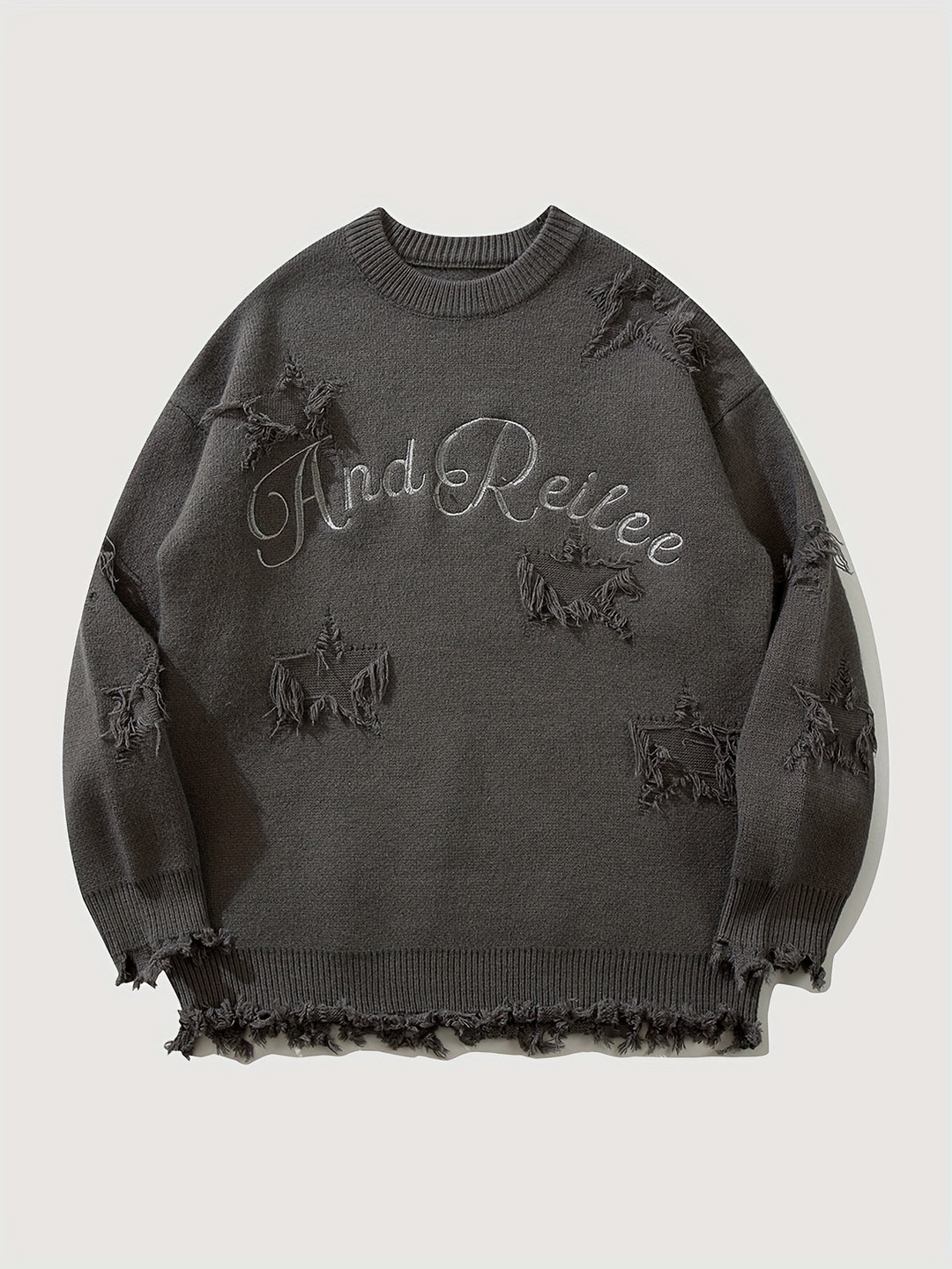 Heren Trui | Gebreid & Tekstprint | Warm & Comfortabel | Acryl | Herfst & Winter