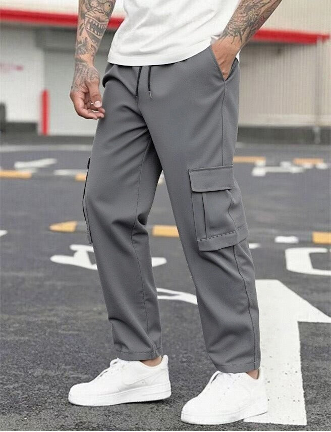 Heren Cargo Broek | Losse Pasvorm | Flapzakken | Casual Voorjaar