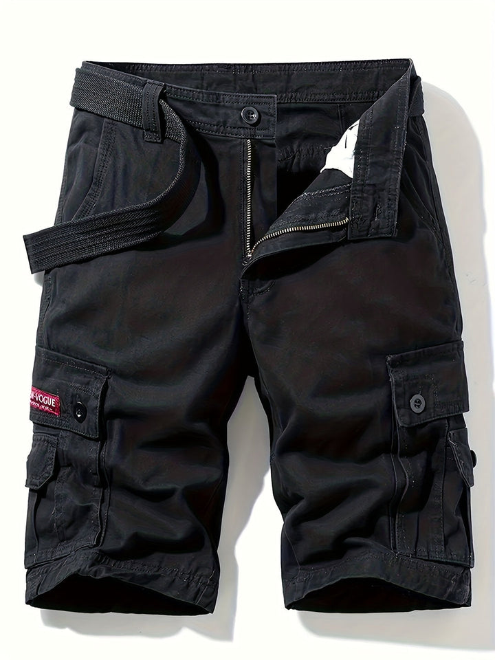 Heren Cargo Shorts | Klassiek Design | Multi-Pocket | Taille Trekkoord | Katoen voor Zomer Buiten