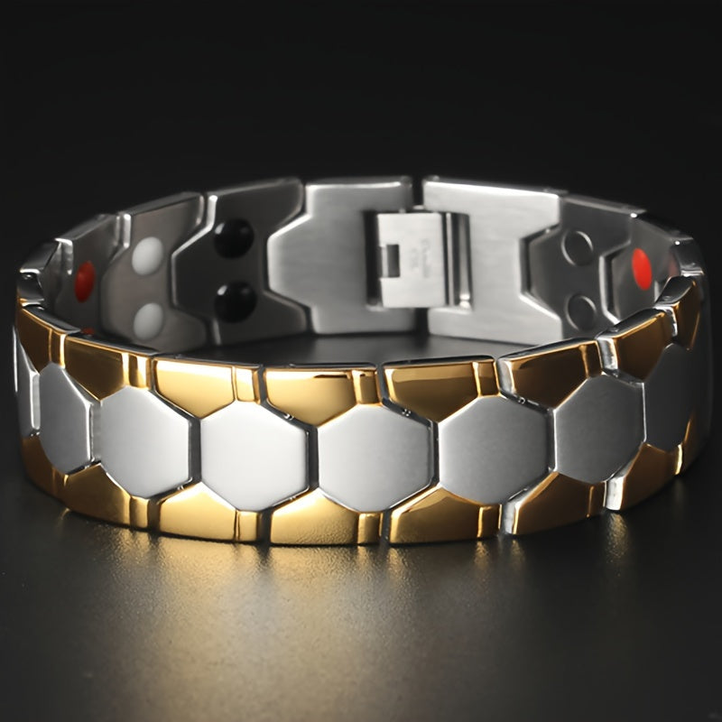 Heren Armband | Titanium Staal | Waterdicht & Verstelbaar | Stijlvol Design