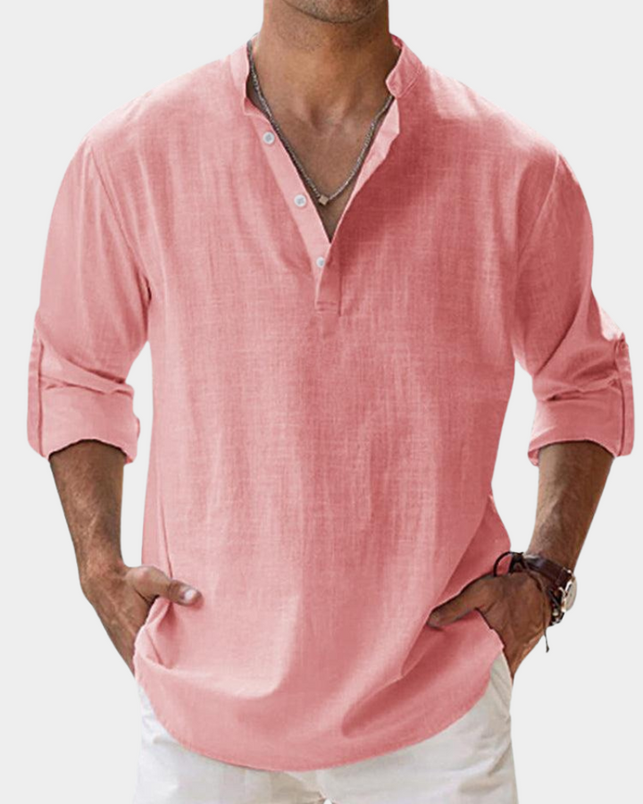 Heren Shirt | Straight | Lange Mouw | Zomer