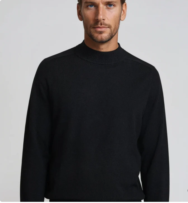 Moderne crewneck Trui voor mannen met knus comfort en verfijnde stijl | Joshua