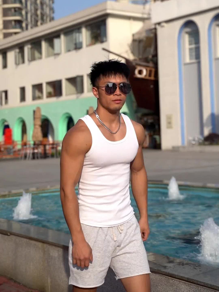 Heren Tanktop | Slimfit | Mouwloos | Zomer